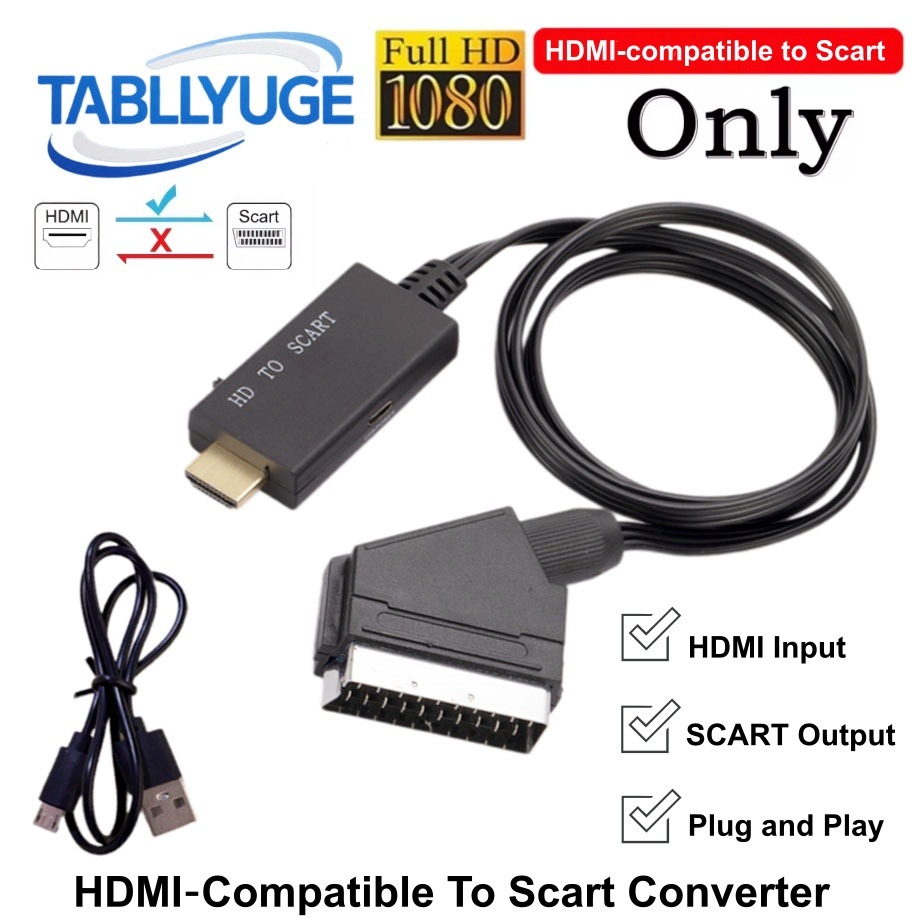 Scart To Hdmi - HDMI 호환 SCART 변환 케이블 HDMI