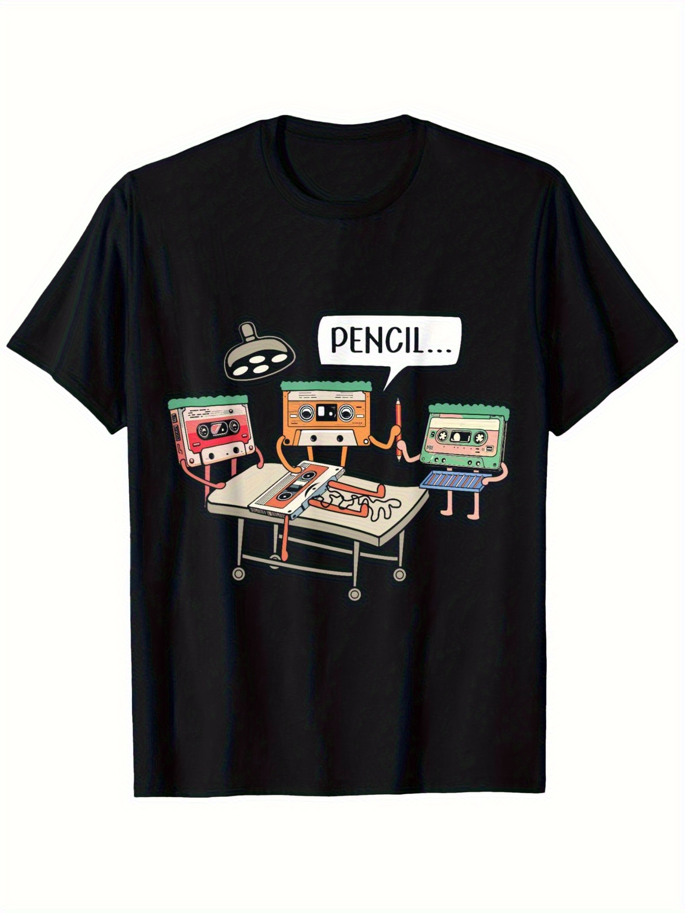 Retro Gaming T Shirt - 남성 코튼 블랙 티셔츠 빈티지 80년대