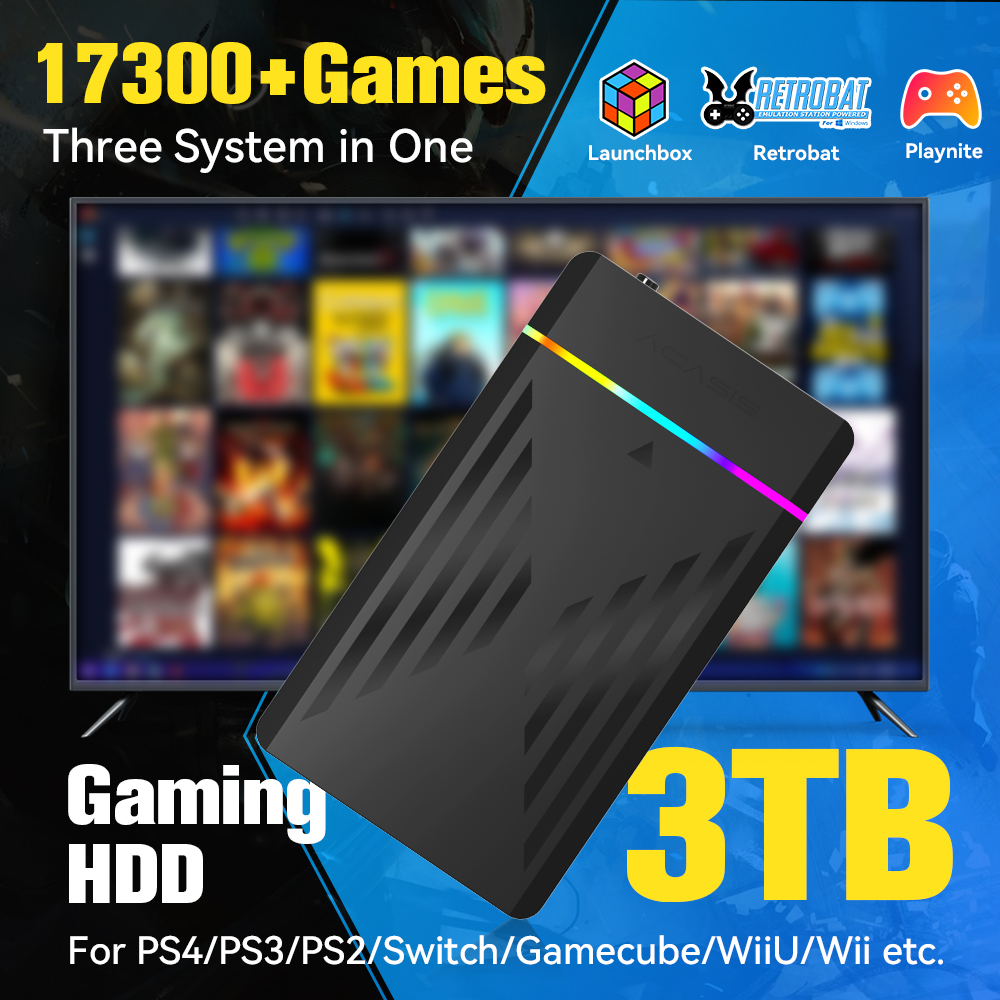 Retro Gaming N64 - PS4/PS3/PS2/스위치/Wii용 17300개 이상의 AAA/3D/레트로 게임이 포함된