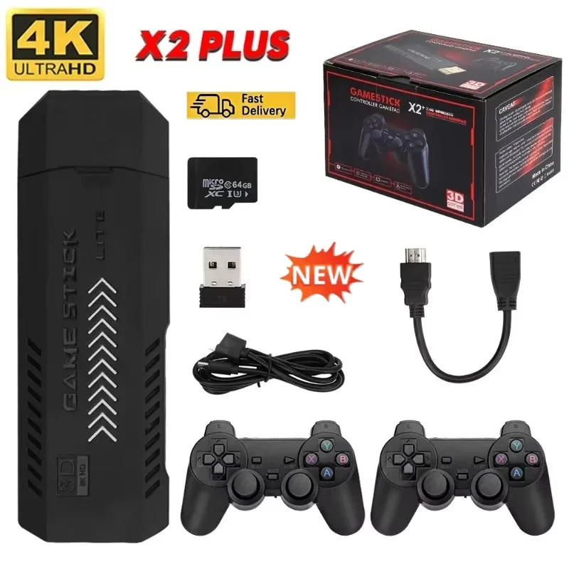 새로운 X2Plus GD10 Pro 4K 게임 스틱,  - Retro Gaming N64 리뷰 및 가격