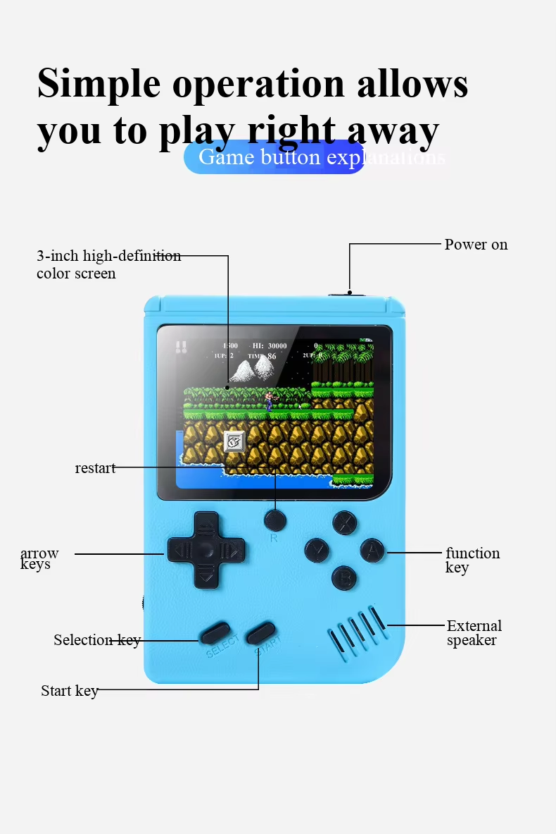 400가지 미니 게임이 내장된 휴대용 레트로 비디오 게 - Retro Gaming Kiosk 리뷰 및 가격