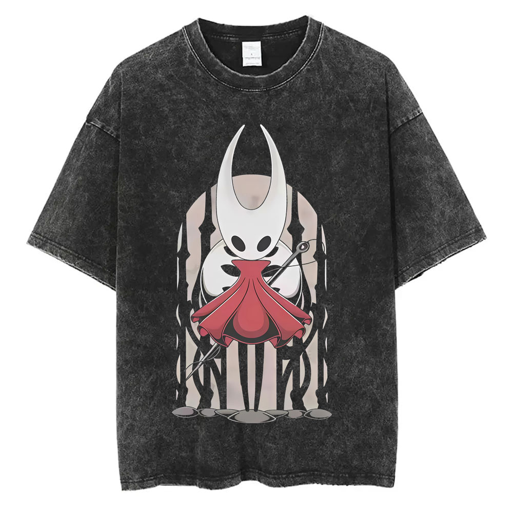 워시드 빈티지 게임 홀로우 나이트 포켓 그래픽 티셔츠  - Retro Gaming T Shirt 리뷰 및 가격