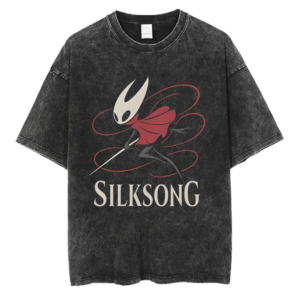 워시드 빈티지 게임 홀로우 나이트 포켓 그래픽 티셔츠  - Retro Gaming T Shirt 리뷰 및 가격