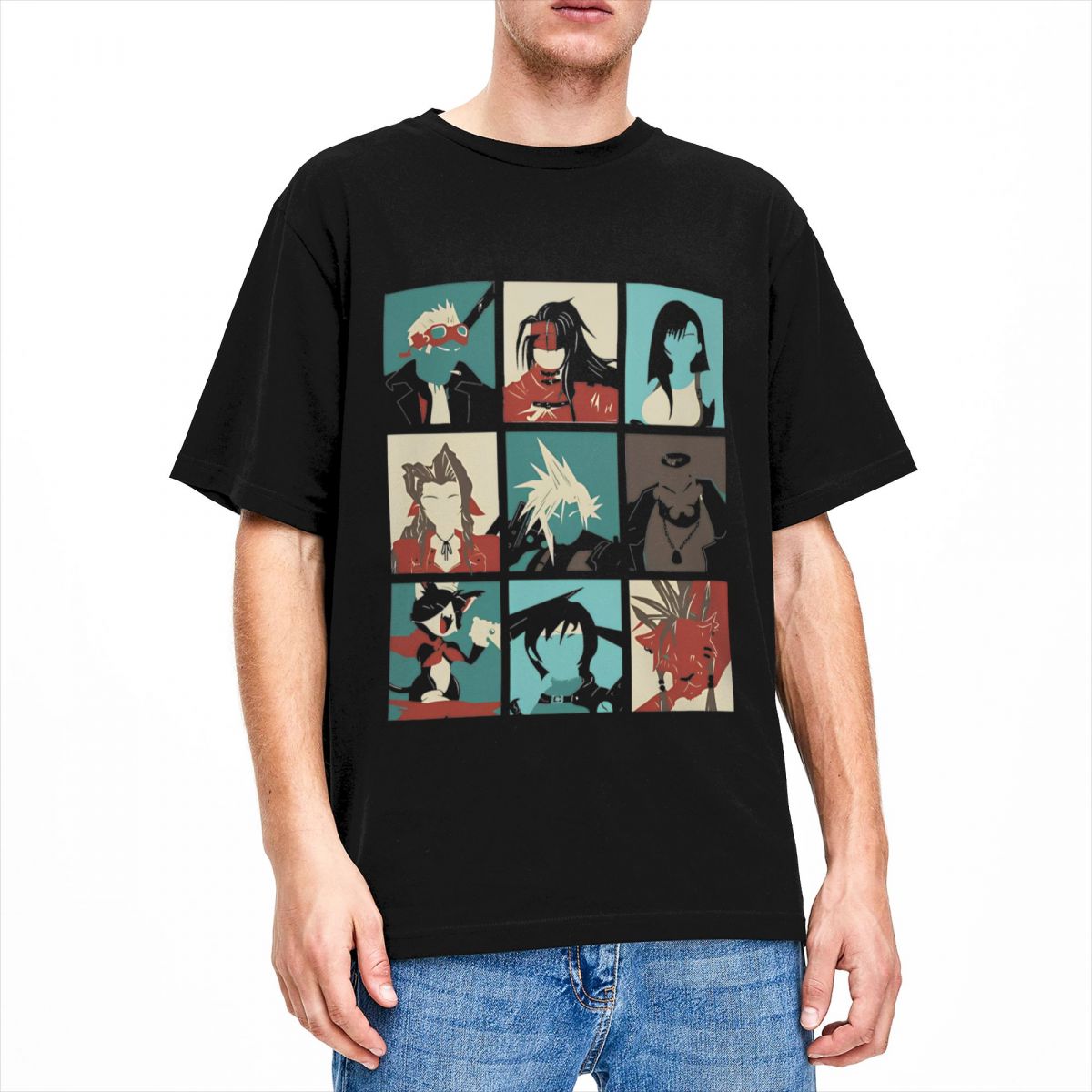 Fantasy Final 7 남성용 게임 포스터 티셔츠 - Retro Gaming T Shirt 리뷰 및 가격